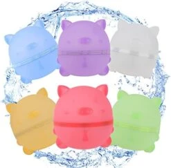 6Pcs Resuable Magnetic Water Balloon,Summer Water Toy For Boy Girls,Self-Sealing Quick Fill Water Bomb Outdoor Activities Pool Water Game Toy For Kid Adults -Folkmanis Toys Shop 41vsiuTOQLL. AC
