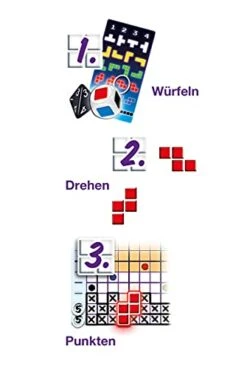 Schmidt Spiele 49346 Brikks Dice Game From The Klein & Fein Series, Multi-Coloured