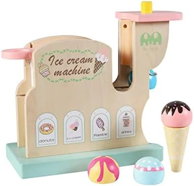 Wooden Ice Cream Toy Play Set, Ice Cream Truck Shop Stand Toys For Toddlers, Montessori Play Kitchen Accessories Wooden Food Set For Kids, Pretend Play For Toddlers 9 Wooden Ice Cream Toy Play Set, Ice Cream Truck Shop Stand Toys For Toddlers, Montessori Play Kitchen Accessories Wooden Food Set For Kids, Pretend Play For Toddlers - Image 7