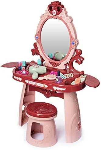 Vanity For Little Girls | Kids Makeup Vanity | Play Vanity Sets For Girls | Toddler Makeup Vanity | Vanity Set For Little Girls | Makeup Table For Girls | Girls Play Vanity For 3, 4, & 5 Year Old 9 Vanity For Little Girls | Kids Makeup Vanity | Play Vanity Sets For Girls | Toddler Makeup Vanity | Vanity Set For Little Girls | Makeup Table For Girls | Girls Play Vanity For 3, 4, & 5 Year Old - Image 7