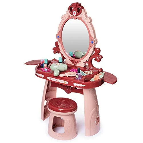 Vanity For Little Girls | Kids Makeup Vanity | Play Vanity Sets For Girls | Toddler Makeup Vanity | Vanity Set For Little Girls | Makeup Table For Girls | Girls Play Vanity For 3, 4, & 5 Year Old 3 Vanity For Little Girls | Kids Makeup Vanity | Play Vanity Sets For Girls | Toddler Makeup Vanity | Vanity Set For Little Girls | Makeup Table For Girls | Girls Play Vanity For 3, 4, & 5 Year Old