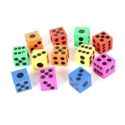 Giant Foam Dice 72 Pcs Educational Gift Party Jumbo Children Toy Prize Game For Dice Playing Kids Favor Foam Dice -Folkmanis Toys Shop 41wKF0BpxSL