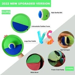 PULEEBO Catch Ball Game For Kids-Beach Toys Backyard Lawn Toss And Catch Games -Upgraded Version Throw Sticky Balls And Catch Game Toys For Kids Boys Girls Adults Family Outside Gifts -Folkmanis Toys Shop 41wMKZ3ajVL