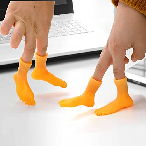 TOPZEA 40 Pack Finger Feet Puppet, Rubber Finger Puppets Mini Fake Feet Tiny Feet Left & Right Funny Foot Toy Cute Little Feet For Fingers, Mini Gag Gifts, Making Gnomes, Crafting, Photos Shoots Prop 8 TOPZEA 40 Pack Finger Feet Puppet, Rubber Finger Puppets Mini Fake Feet Tiny Feet Left & Right Funny Foot Toy Cute Little Feet For Fingers, Mini Gag Gifts, Making Gnomes, Crafting, Photos Shoots Prop - Image 6