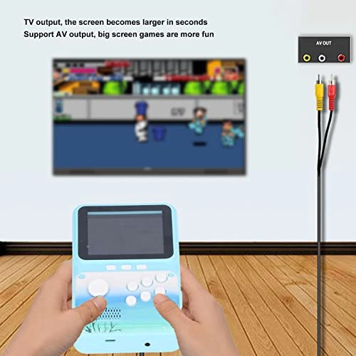 Tiiyee Handheld Games Console, The Multicolored Mini Machine With AV Cable Can Play On Tv Support Connecting Retro Video Screen Classical Portable Rechargeable Battery Suitable Gift For Kids Adults 5 Tiiyee Handheld Games Console, The Multicolored Mini Machine With AV Cable Can Play On Tv Support Connecting Retro Video Screen Classical Portable Rechargeable Battery Suitable Gift For Kids Adults - Image 3