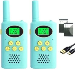 POKPOW Walkie Talkies For Kids Rechargeable 2 Pack Long Range 22 Channels 2 Way Radio Outdoor Kids Toys For Ages 3-12 Camping Hiking Birthday Xmas Easter Gifts For Boys Girls (Blue Pink) 21 POKPOW Walkie Talkies For Kids Rechargeable 2 Pack Long Range 22 Channels 2 Way Radio Outdoor Kids Toys For Ages 3-12 Camping Hiking Birthday Xmas Easter Gifts For Boys Girls (Blue Pink) -Folkmanis Toys Shop 41wb4YBN4mL. AC