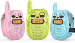 Qniglo Kids Walkie Talkies 3 Pack Rechargeable Wrist Walkie Talkies For Kids Long Range, Perfect Outdoor Kids Toys Gifts For 3+ Years Old Boys Girls For Camping Hiking Adventures -Folkmanis Toys Shop 41whc S2xXL. AC