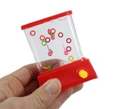 Curious Minds Busy Bags 3 Small Water Games - Push Button To Push Water And Play - Hand Held Travel Arcade Game - Party Favors -Folkmanis Toys Shop 41wok22zOLL