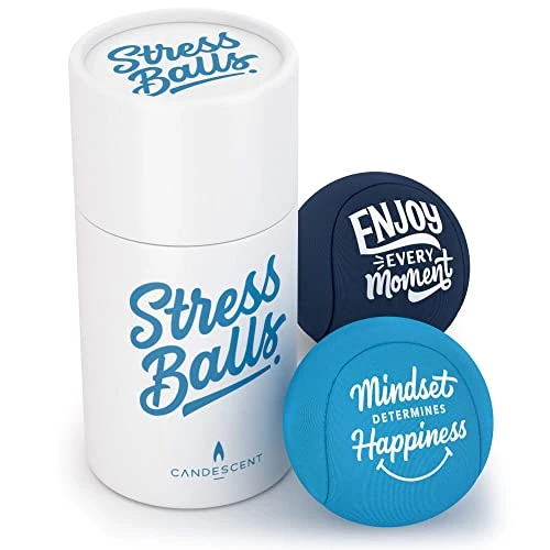 Candescent Stress Balls - Hand Therapy Relief For Anxiety, Fidget, Tension, Exercise Strengthener - Motivational Toys For Adults & Kids - Set Of 2 3 Candescent Stress Balls - Hand Therapy Relief For Anxiety, Fidget, Tension, Exercise Strengthener - Motivational Toys For Adults & Kids - Set Of 2