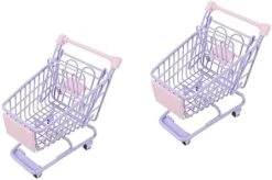 Metal Shopping Cart 3pcs Mini Shopping Cart Mini For Push Wagon For Vans Mini Brands Series 4 Tiny Shopping Cart Mini Supermarket Cart Mini Shopping Cart Model Miniature Pretend -Folkmanis Toys Shop 41xCZqoc ML. AC