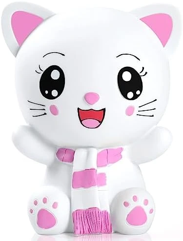 H&W Kitten Money Bank (Pink), Shatterproof Cat Piggy Bank, First Coin Bank, Best Christmas Birthday For Kids Boys Girls Home Decoration (WK19-D3) 9 H&W Kitten Money Bank (Pink), Shatterproof Cat Piggy Bank, First Coin Bank, Best Christmas Birthday For Kids Boys Girls Home Decoration (WK19-D3) - Image 7
