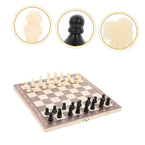 TOYANDONA 1 Set Chess Set Kids Play Set Travel Set Kids Suit Magnetic Toys Children Board Game Aldult Sticker Wooden Childrens Tylonal Checkers Backgammon Board Game Set 4 TOYANDONA 1 Set Chess Set Kids Play Set Travel Set Kids Suit Magnetic Toys Children Board Game Aldult Sticker Wooden Childrens Tylonal Checkers Backgammon Board Game Set - Image 2