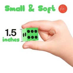 Kicko Foam Dice Set - 48 Pack Of Assorted Colorful Big Square Blocks - Perfect For Building, Educational Toys, Math Teaching, Pastime, Party Favors And Supplies -Folkmanis Toys Shop 41xPNpACEKL