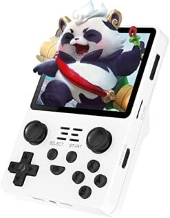 SERYUB RGB20S Handheld Game Console 3.5 Inch HD Screen, Retro Consoles Classic Emulator Gaming Pre-Installed System Plug-in Headphones Preinstalled Hand Held Video Games System 64GB(Blue) -Folkmanis Toys Shop 41xUF0vraEL. AC