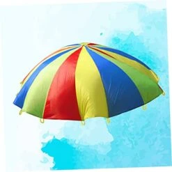 Unomor 2pcs And Small Activities Trampoline For Outdoor Playground Parachute Kids Gymnastics Toy Indoor Activity Building With Multicolored Play Team Games Toys Meter Exercise -Folkmanis Toys Shop 41xcqqWW4BL