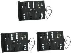 Tofficu 5 Sets Travel Backgammon Strategic Board Game Toys Educational Plaything Chess Toys For Kids Black Pu Leather Checkerboard Funny Chess Toys For Kids Small Table Chess Toys -Folkmanis Toys Shop 41xkLbk9MmL. AC