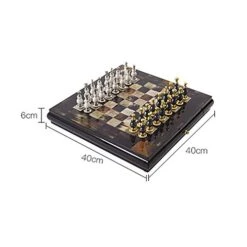 ZWJ International Chess Set Magnetic Chess Board International Chess Gold And Sier Pieces With Storage Game Toy Set For Travel Outdoor Indoor Kids Adult Children -Folkmanis Toys Shop 41xswR8SRBL