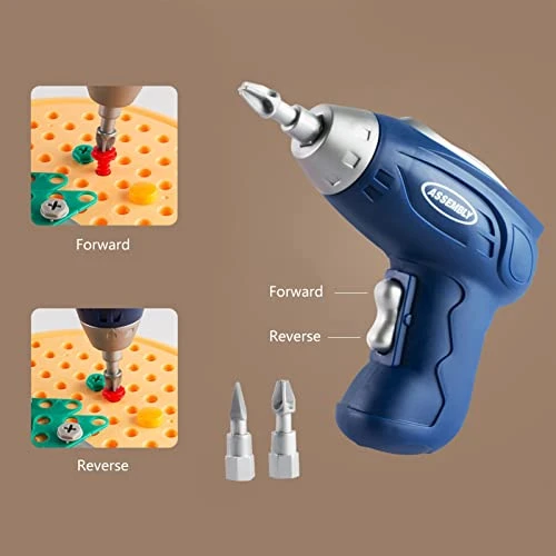 GENERIC 2023 Creative Toolbox, Thursday Creative Toolbox Toys Electric Drill Screwdriver Tools Electric Drill Construction Toys Preschool Educational Activities Toys For Children Over 3 Years Old (Yellow) 8 GENERIC 2023 Creative Toolbox, Thursday Creative Toolbox Toys Electric Drill Screwdriver Tools Electric Drill Construction Toys Preschool Educational Activities Toys For Children Over 3 Years Old (Yellow) - Image 6