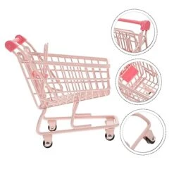 STOBOK 1pc Mini Supermarket Storage Mini Trolley Cart Dollhouse Desk Trinkets Furniture Dolly Desk Decorate Truck Shopping Cart Toddler Set With Wheels Pink Micro 12 STOBOK 1pc Mini Supermarket Storage Mini Trolley Cart Dollhouse Desk Trinkets Furniture Dolly Desk Decorate Truck Shopping Cart Toddler Set With Wheels Pink Micro -Folkmanis Toys Shop 41xzWPSlSDL