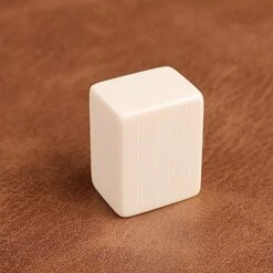 Mose Cafolo Chinese Mahjong Game Set 1.5" X-Large 144 Numbered White Ivory Color Melamine Tiles With Carrying Travel Case,Complete Majiang, Majong, Mah-Jongg Game Set