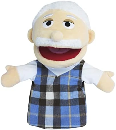Lovely Family Hand Puppets Mouth Opening Plush Puppets Toys Role Playing Toys Puppets Children Storytelling Teaching Toys (Red Blue Plaid Dad, 30cm) 6 Lovely Family Hand Puppets Mouth Opening Plush Puppets Toys Role Playing Toys Puppets Children Storytelling Teaching Toys (Red Blue Plaid Dad, 30cm) - Image 4