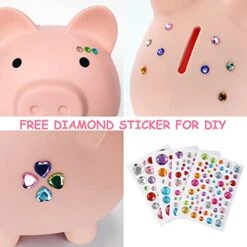 Piggy Bank, Unbreakable Plastic Money Bank, Coin Bank For Girls And Boys, Medium Size Piggy Banks, Practical Gifts For Birthday, Christmas, Baby Shower (Flesh-Colour) -Folkmanis Toys Shop 41y8VZSaWgS