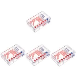 Cabilock Mini Gumball Machine 4 Sets Number Picker Mini Toys Lottery Games Toys Lottery Case Manual Lottery Machine Small Cage Plastic Number Picking Machine Small Containers