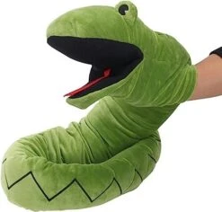59" Long Snake Hand Puppet，Hand Puppet Toys Can Be Used For Teaching And Telling Stories; Hand Puppet Snakes, Hand Puppet Crocodiles And Hand Puppet Whales Can Be Selected. #08 (Color : Green) -Folkmanis Toys Shop 41yQ275YARL. AC 1