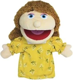 Lovely Family Hand Puppets Mouth Opening Plush Puppets Toys Role Playing Toys Puppets Children Storytelling Teaching Toys (Yellow Mom, 30cm) -Folkmanis Toys Shop 41yUAxSYRCL. AC 1