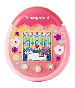 Tamagotchi 42901 Bandai Pix-The Next Generation Of Virtual Reality Pet With Camera, Games And Collectable Characters-Floral, Pink -Folkmanis Toys Shop 41ybJiF50fS