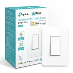 Kasa Smart Light Switch HS200, Single Pole, Needs Neutral Wire, 2.4GHz Wi-Fi Light Switch Works With Alexa And Google Home, UL Certified, No Hub Required , White -Folkmanis Toys Shop 41ysMw1GPvL
