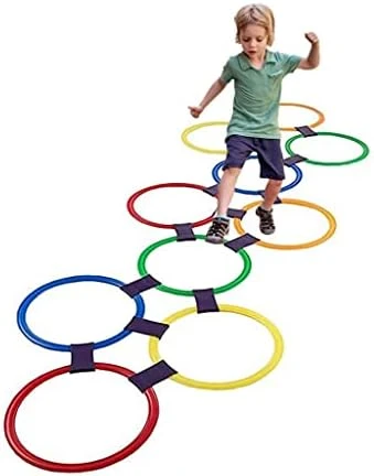 XLTTY Hopscotch Ring Game, Children's Carnival Hopscotch Game, Indoor And Outdoor Agility Training Circle, Balance Toys (Size : 48CM) 9 XLTTY Hopscotch Ring Game, Children's Carnival Hopscotch Game, Indoor And Outdoor Agility Training Circle, Balance Toys (Size : 48CM) - Image 7