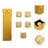 GENERIC 2sets Draw Alloy Supplies Math Craft Novelty Farkle - Exquisite Sided Tenzi Golden Case Cubes Bag Storage Playing Props Pub Small And Accessories Standard For Games -Folkmanis Toys Shop 41yyJdKMYEL