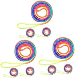 TOYANDONA Kidcraft Playset 5 Sets Colored Rope Stretchy Chinese Finger Cats Cradle String Game Finger Rope Game Hand Game Finger Strings Rope Desk Fabric Cooperate -Folkmanis Toys Shop 41zBFTGl GL. AC