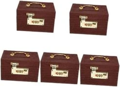Holibanna 4pcs Box Candies Holder Container Pot Gifts Toys Bank Adults Gift Wood Items Decor Organizer Storing Money Pirate Tarot Savings - Inch X Vintage For Keepsakes Rewards -Folkmanis Toys Shop 41zLEEqc9oL. AC