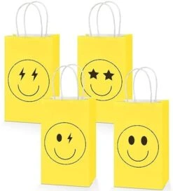 16PCS Smile Face Gift Paper Bags Smile Face Party Supplies Preppy Party Favors Bags Yellow Smile Face Party Goodie Bags Preppy Party Decor Party Decorations For Bachelorette Birthday Baby Shower Dinner Party -Folkmanis Toys Shop 41zhcFs7b4L. AC