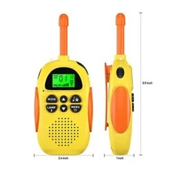 HPROMOT Rechargeable Walkie Talkies For Kids: 3 Pack Kids Walkie Talkies, Long Range 22 Channels 2 Way Radio Kids Birthday Toy Gift For 3-12 Year Old Boys Girls Outdoor Adventures Camping Hiking -Folkmanis Toys Shop 41zqqsOYAZL
