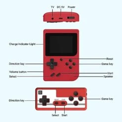 Portable Retro Game Player Handheld Game Console Color Screen Handheld Gameboy Support TV Two Players Gift For Kids And Adults-B||b 14 Portable Retro Game Player Handheld Game Console Color Screen Handheld Gameboy Support TV Two Players Gift For Kids And Adults-B||b -Folkmanis Toys Shop 41zrKWWaGoL 3