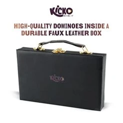 Kicko Domino Set - Premium Classic 28 Pieces Double Six In Durable Wooden Brown Box For Boys, Girls, Party Favors And Anytime Use - Up To 2-4 Players 11 Kicko Domino Set - Premium Classic 28 Pieces Double Six In Durable Wooden Brown Box For Boys, Girls, Party Favors And Anytime Use - Up To 2-4 Players -Folkmanis Toys Shop 41zt1anQF7S