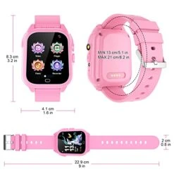 CMKJ Kids Smart Watch For Boys Girls Age 4-12 Boys Girls,with Camera 26 Games Video Music Player Pedometer Alarm Clock, Toddler Learning Educational Toys, 4 5 6 7 8 9 10 11 12 Years Children Gifts -Folkmanis Toys Shop 41zvC0ulpsL