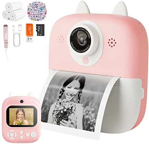 Instant Print Camera Toys For Toddlers Age 3-8,Boys And Girls Birthday Gifts With 1080P 2.4 Inch IPS Screen HD Video Recording,Kids Selfie Digital Camera Electronic Travel Game-Purple 14 Instant Print Camera Toys For Toddlers Age 3-8,Boys And Girls Birthday Gifts With 1080P 2.4 Inch IPS Screen HD Video Recording,Kids Selfie Digital Camera Electronic Travel Game-Purple - Image 12