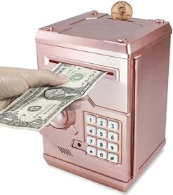 Suliper Electronic Piggy Bank Code Lock For Kids Baby Toy, Mini ATM Safe Coin Cash Banks Real Money Saving Box With Password, Auto Money Scroll For Children,Boys Girls Birthday Gift (White/Pink) 19 Suliper Electronic Piggy Bank Code Lock For Kids Baby Toy, Mini ATM Safe Coin Cash Banks Real Money Saving Box With Password, Auto Money Scroll For Children,Boys Girls Birthday Gift (White/Pink) -Folkmanis Toys Shop 51 8vmza7S. AC