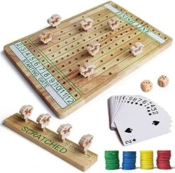 Horse Racing Oak Board Game, Come With Instructions & 11 Durable Horses Dice & Cards & Chips For Adult Family Party Man Cave Game Brain Teaser Gamble Game Chess All Ages (Standard Size) -Folkmanis Toys Shop 51 lklGBL3L. AC