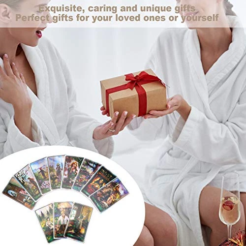 Tarot Cards,Classic Green Witch Visions Hologram Paper Tarot Cards,Portable Family Travel Board Deck Games Guidance Divination Fate Playing Game Cards,for Beginners And Expert Readers (78Pcs) 5 Tarot Cards,Classic Green Witch Visions Hologram Paper Tarot Cards,Portable Family Travel Board Deck Games Guidance Divination Fate Playing Game Cards,for Beginners And Expert Readers (78Pcs) - Image 3