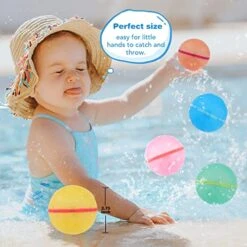6Pcs Resuable Magnetic Water Balloon,Summer Water Toy For Boy Girls,Self-Sealing Quick Fill Water Bomb Outdoor Activities Pool Water Game Toy For Kid Adults -Folkmanis Toys Shop 510IggFuNdL