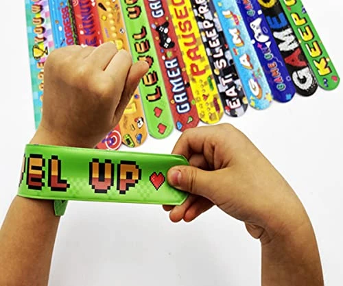48Pcs Video Game Controller Slap Bracelets For Kids Slip Snap Bracelet Wristbands Party Favors Supplies For Halloween Christmas Carnival Classroom Boys Girls Students Prizes 8 48Pcs Video Game Controller Slap Bracelets For Kids Slip Snap Bracelet Wristbands Party Favors Supplies For Halloween Christmas Carnival Classroom Boys Girls Students Prizes - Image 6