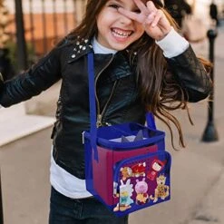 Annmore Carrying Case For Toniebox And Tonies Figures, Clear Bag Compatiable With Yoto Player And Cards, Toy Characters Storage Bag, Game Cards Holder, Blue -Folkmanis Toys Shop 510LsJuxSOL