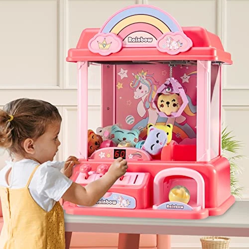 Mini Claw Machine For Kids|Electronic Arcade Game Indoor Toy For Tiny Stuff Small Fun Cool Things|Candy Vending Machine Toy,Unicorn Toys For Girls,Great Birthday Gift For 6 7 8 9 Year Old 7 Mini Claw Machine For Kids|Electronic Arcade Game Indoor Toy For Tiny Stuff Small Fun Cool Things|Candy Vending Machine Toy,Unicorn Toys For Girls,Great Birthday Gift For 6 7 8 9 Year Old - Image 5