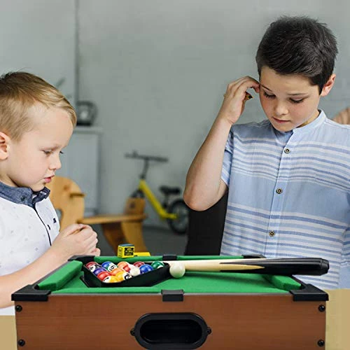 Benfu Mini Table Billiards Game, Home And Office Desktop Billiards Game, Including Pool Table 15 Colorful Balls, 1 Cue Ball, 2 Billiard Sticks, 1 Chalk Triangle Cube 6 Benfu Mini Table Billiards Game, Home And Office Desktop Billiards Game, Including Pool Table 15 Colorful Balls, 1 Cue Ball, 2 Billiard Sticks, 1 Chalk Triangle Cube - Image 4