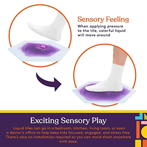 Special Supplies Hexagon Floor Liquid Tiles For Kids, Set Of 9, Colorful Early Learning Activity Mats For Toddlers And Children, Anti-Slip Backing For Active Play, Dance, And Games 5 Special Supplies Hexagon Floor Liquid Tiles For Kids, Set Of 9, Colorful Early Learning Activity Mats For Toddlers And Children, Anti-Slip Backing For Active Play, Dance, And Games - Image 3